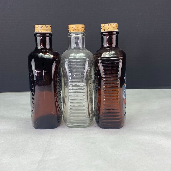 Vintage Log Cabin Syrup Bottles Lot Of 3 - Picture 6 of 9